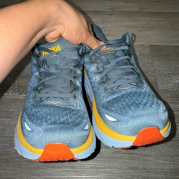 Hoka Clifton 8 'Goblin Blue Mountain Spring' size 10